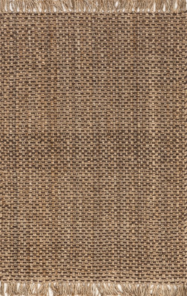 Pilar Jute Solid Tasseled Rug | Natural For Sale