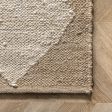 Louie Diamond Checkerboard Jute Rug | Natural Online now