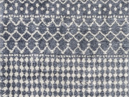 Moroccan Trellis Soft Shag Rug | Grey Online Sale