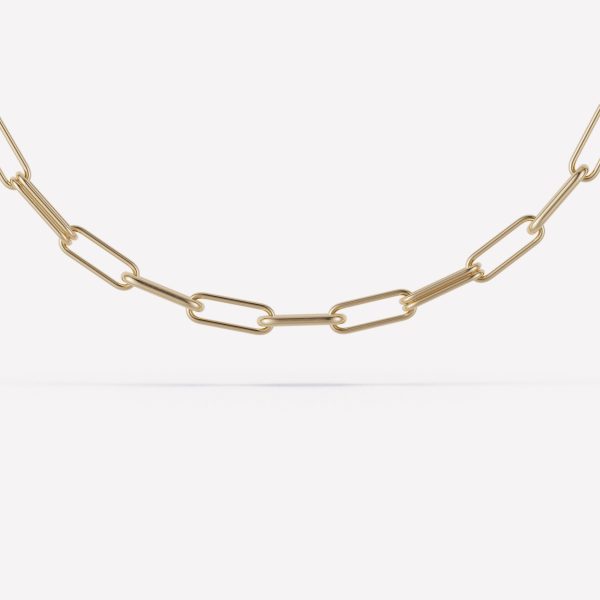 Elliptical Chain Necklace Fashion