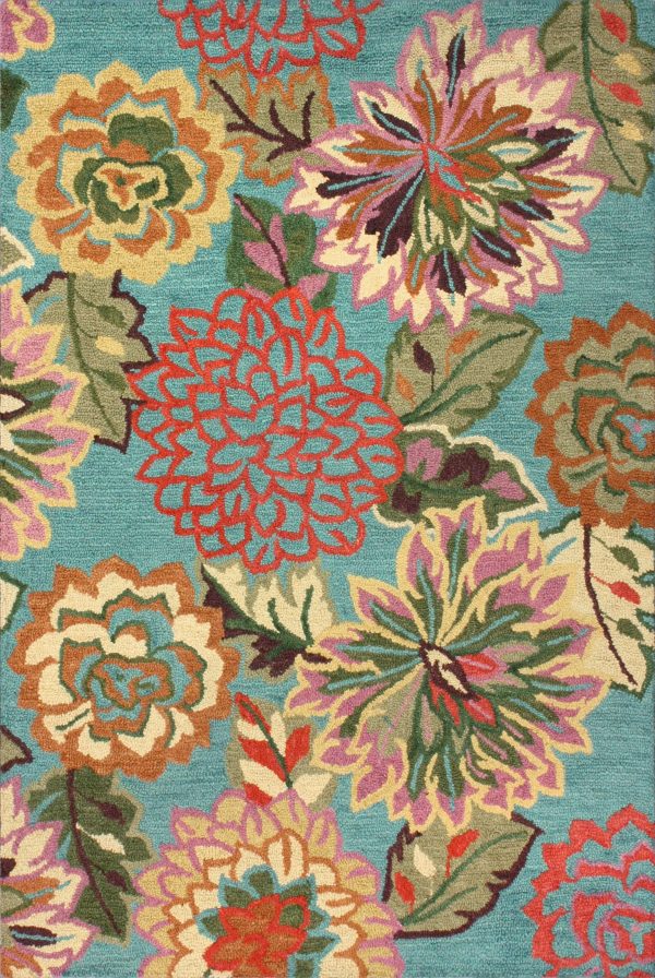 Floral Wool Rug | Multicolor For Sale