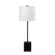 25-inch Marble Cube Table Lamp | Black Cheap