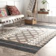 Teri Cotton Geometric Rug | Grey Supply