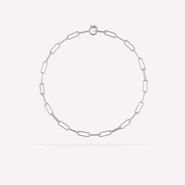 Elliptical Chain Necklace Fashion