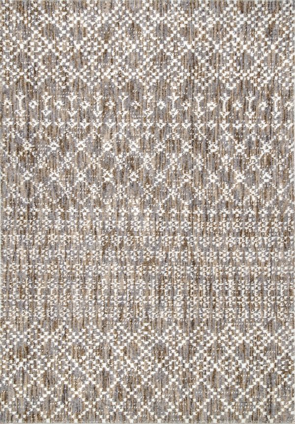 Modern Trellis Rug | Beige Online