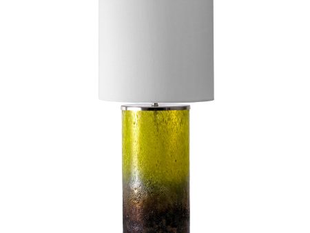 23-inch Sparkle Glass Column Table Lamp | Multicolor Online now