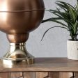 31-inch Welded Iron Kettle Globe Table Lamp | Copper Hot on Sale