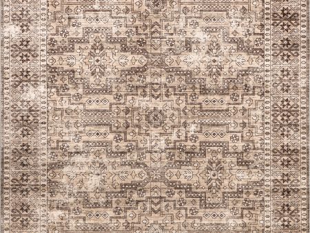 Milani Botanical Spill Proof Washable Rug | Beige Supply