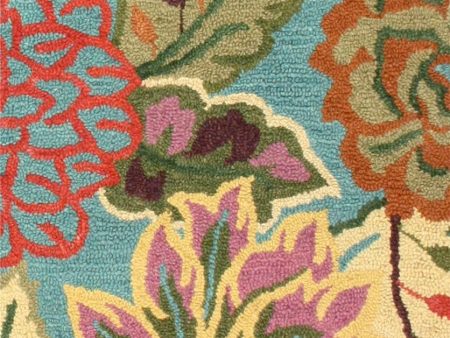 Floral Wool Rug | Multicolor Supply