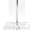 25-inch Helena Crystal Ionic Column Table Lamp | Clear Fashion