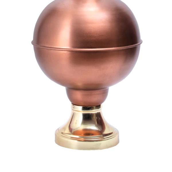 31-inch Welded Iron Kettle Globe Table Lamp | Copper Hot on Sale