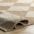 Louie Diamond Checkerboard Jute Rug | Natural Online now