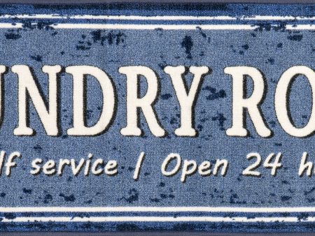 Cathy Washable Service Sign Laundry Mat | Blue For Discount