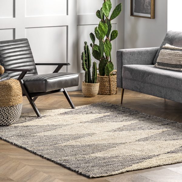 Colette Jute Diamond Rug | Off White on Sale