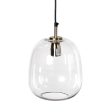 13-inch Glass Sculputral Pendant | Brass For Discount