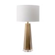 30-inch Ombre Metal Obelisk Table Lamp | Brass Hot on Sale