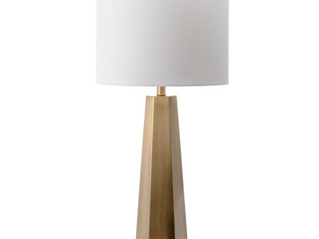 30-inch Ombre Metal Obelisk Table Lamp | Brass Hot on Sale