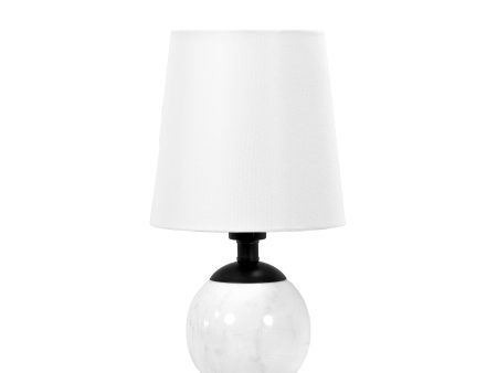 16-inch Marble Sphere Table Lamp | White Online