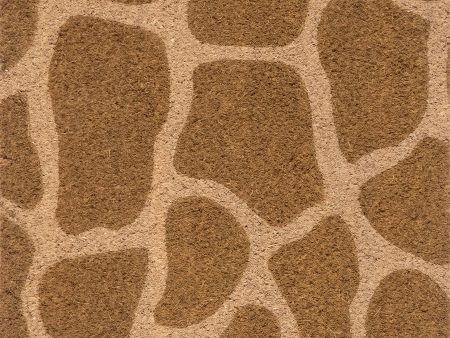 Giraffe Spotted Coir Doormat | Natural Cheap