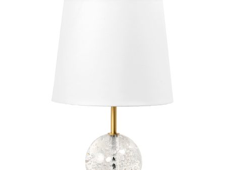 17-inch Crystal Ball Table Lamp | Clear Fashion