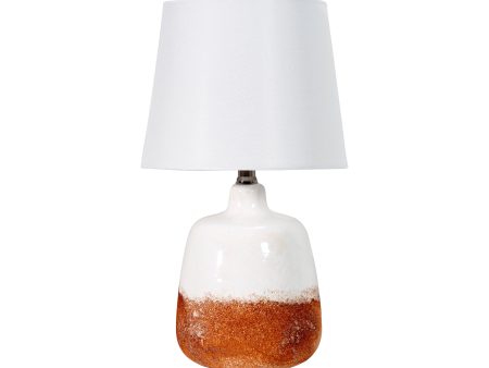 18-inch Ombre Ceramic Table Lamp | White Supply