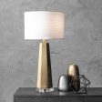 30-inch Ombre Metal Obelisk Table Lamp | Brass Hot on Sale