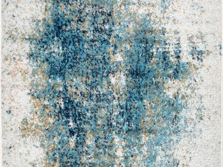 Abstract Contemporary Rug | Blue Supply