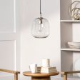 13-inch Glass Sculputral Pendant | Brass For Discount