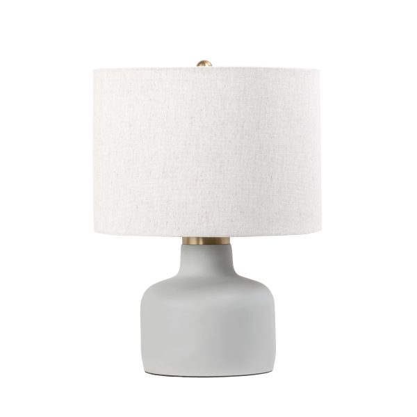 18-inch Concrete Urn Table Lamp | Light Grey Hot on Sale