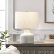 18-inch Concrete Urn Table Lamp | Light Grey Hot on Sale