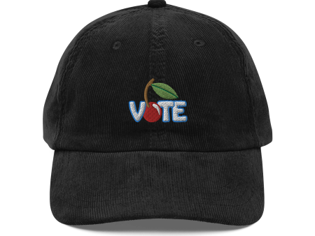 Vote Corduroy Hat Fashion