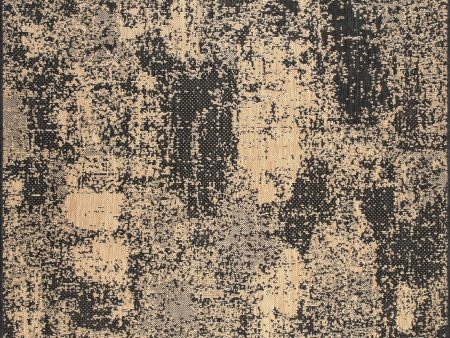 Abstract Indoor Outdoor Rug | Charcoal For Cheap