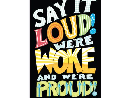 Woke And Proud Sticker Online Sale