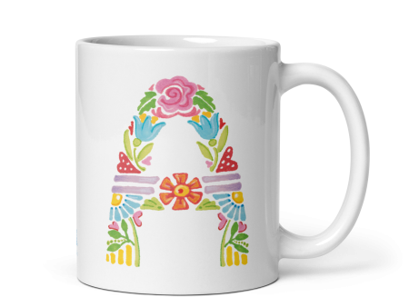 Alphabet Garden Letter A Mug For Sale