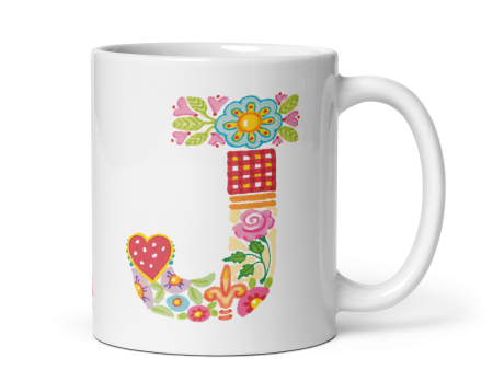 Alphabet Garden Letter J Mug For Cheap