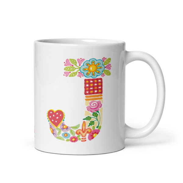 Alphabet Garden Letter J Mug For Cheap