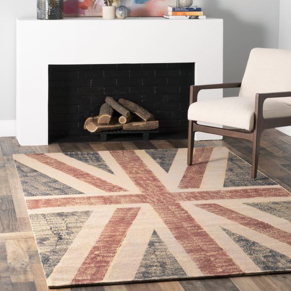 Union Jack Flag Rug | Blue Sale