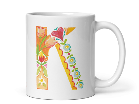 Alphabet Garden Letter K Mug Online