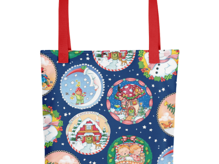 Cottage Christmas Tote Bag Discount