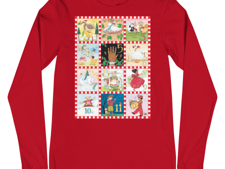 Twelve Days of Christmas Unisex Long Sleeve T-Shirt Sale