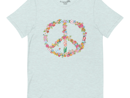 Floral Peace Unisex T-Shirt on Sale