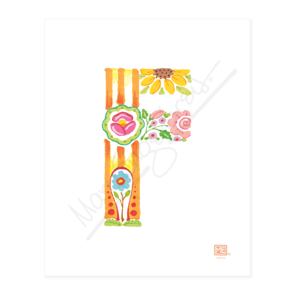 Alphabet Garden Letter F Small Print Hot on Sale