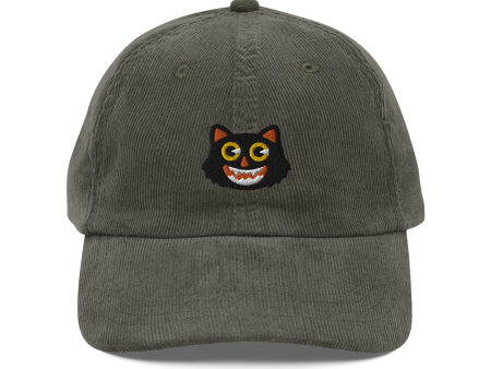 Black Cat Corduroy Hat Supply