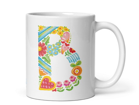 Alphabet Garden Letter B Mug Discount