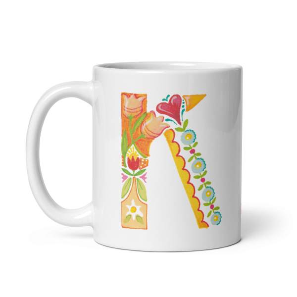 Alphabet Garden Letter K Mug Online