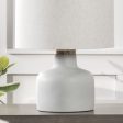 18-inch Concrete Urn Table Lamp | Light Grey Hot on Sale