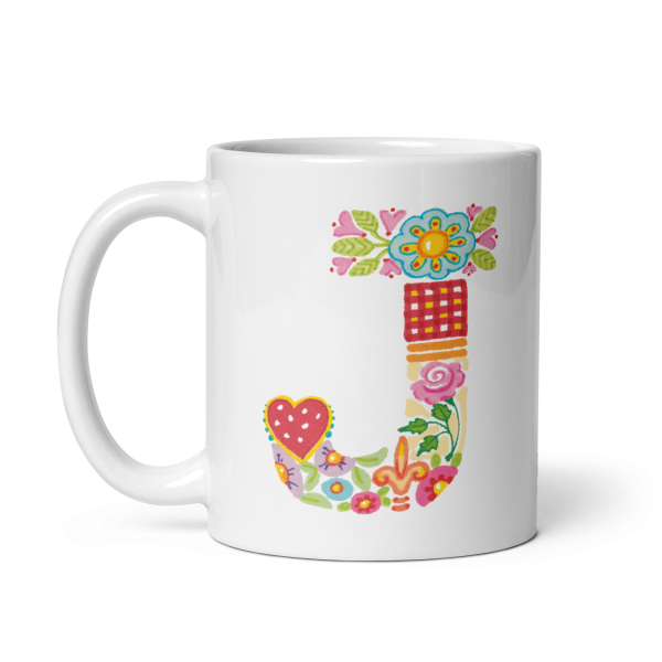 Alphabet Garden Letter J Mug For Cheap