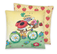 Ladybug Bike Ride Pillow Online now