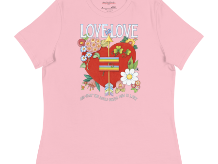 Love World Heart Women s T-Shirt Discount