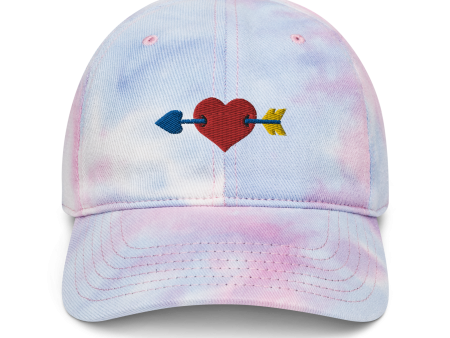 Cupid Heart Tie Dye Hat Fashion